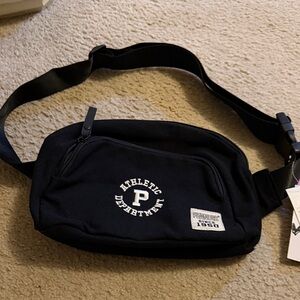 Peanuts Black Athletic Belt Bag